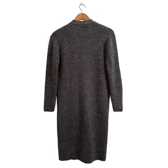 G-star Raw Wool Alpaca Oversized Longline Button Down Knit Cardigan Sweater - Picture 3 of 13